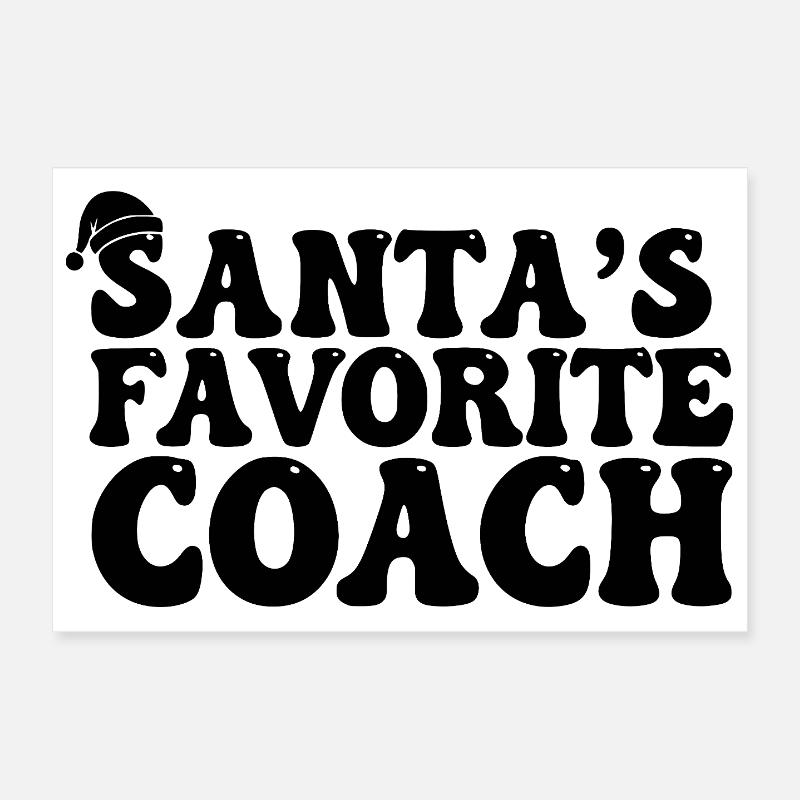Santas' Favorite Coach Poster 12" x 8" (30x20 cm)