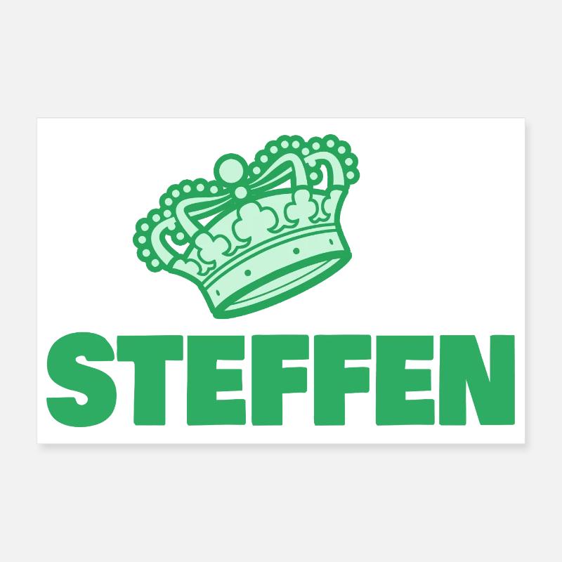 First name Steffen Poster 12" x 8" (30x20 cm)