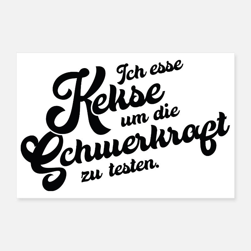 Biscuit Gravity Test Poster 12" x 8" (30x20 cm)