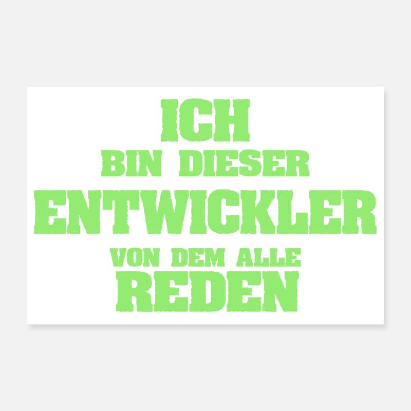 Developer as a profession Poster 12" x 8" (30x20 cm)