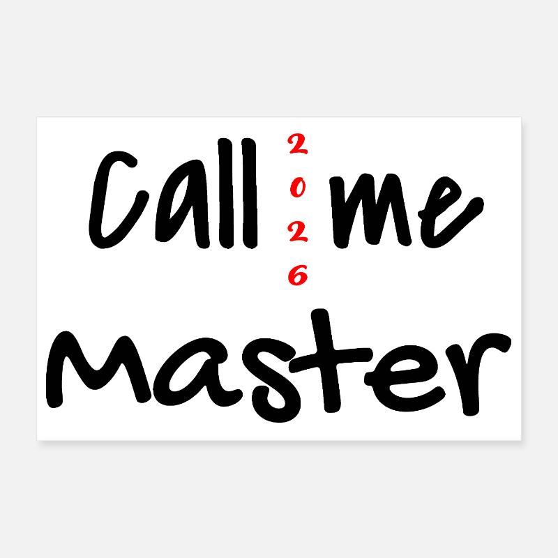 Master 2026 Abschluss Promotion Sponsion Poster 30x20 cm