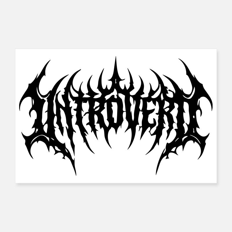 introvertiert Poster 30x20 cm