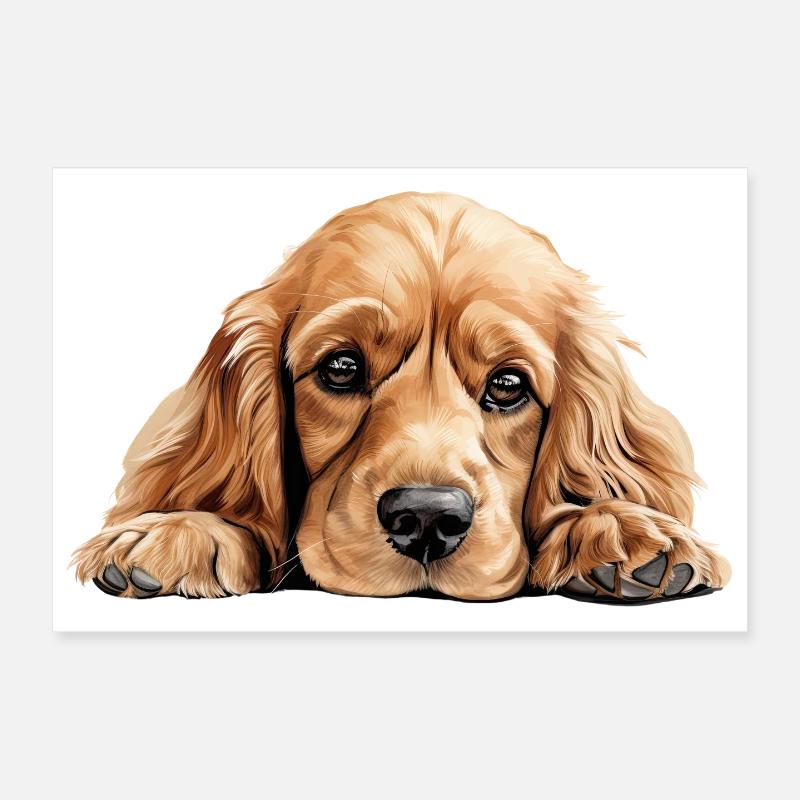 Cocker Spaniel Hund Poster 30x20 cm