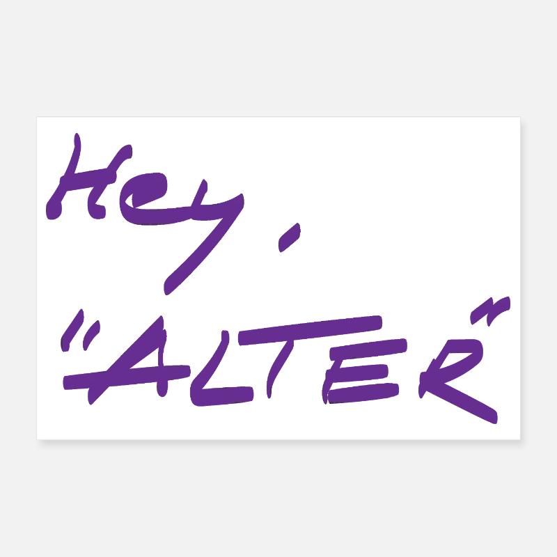Greeting - different Poster 12" x 8" (30x20 cm)