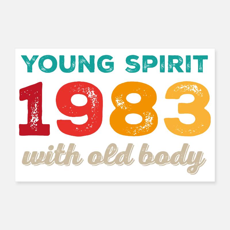 43. Geburtstag 1983 Poster 30x20 cm