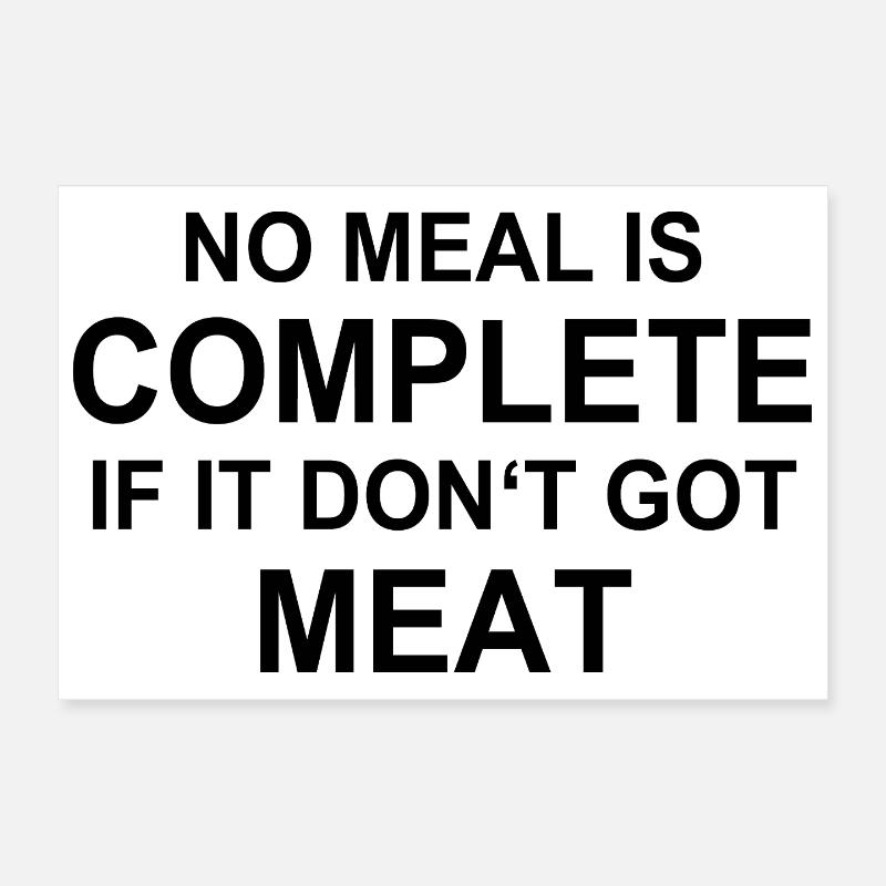 Viande, grillage, barbecue, steak, steak, chef de l’Ouest. Poster 30 x 20 cm
