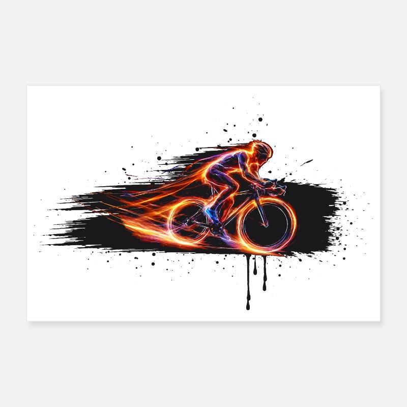 Conception de vélo de vitesse pour cyclistes de route Poster 30 x 20 cm