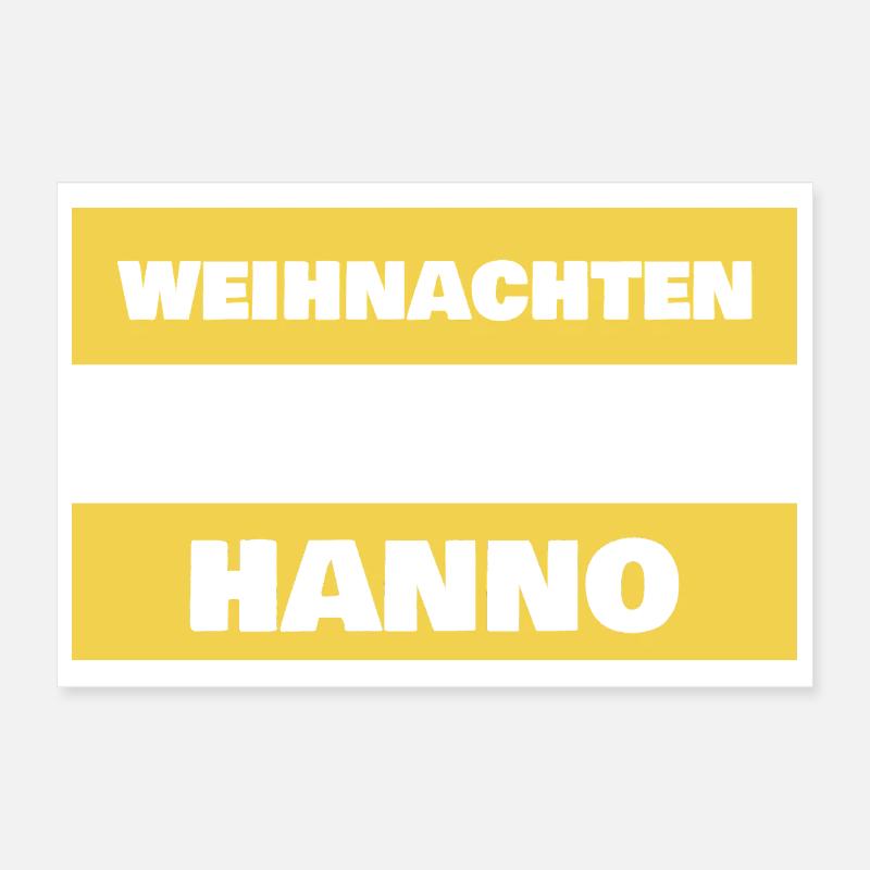 Spruch Hanno Poster 30x20 cm