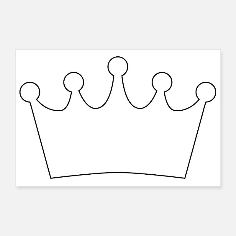 Contour de la couronne Poster 30 x 20 cm
