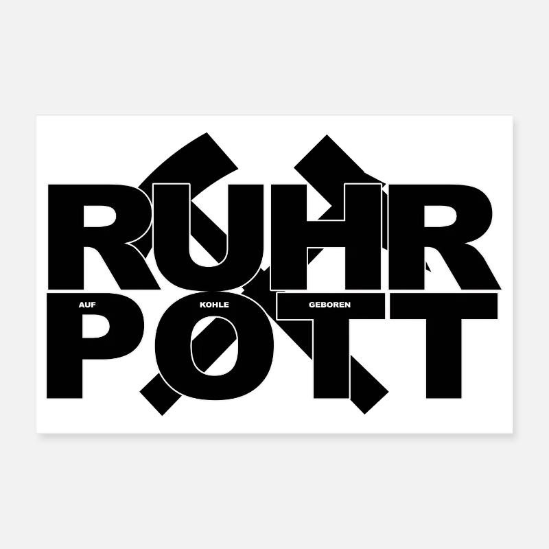 RUHRPOTT NÉ AU CHARBON Poster 30 x 20 cm