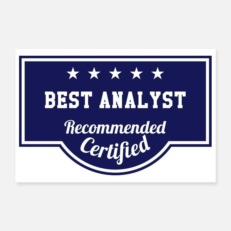 Best Analyst Poster 30 x 20 cm