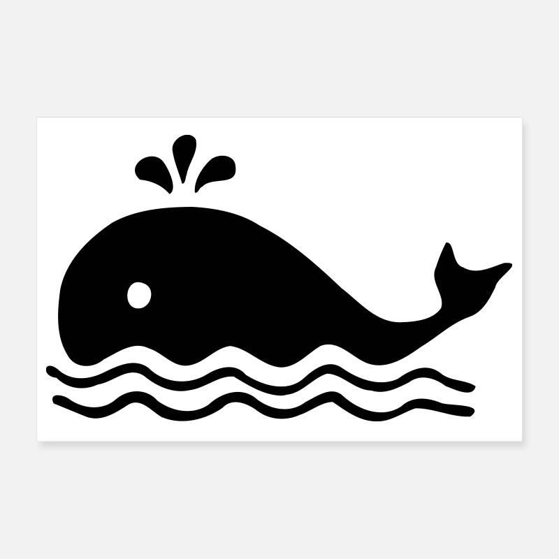 Baleine baleine Poster 30 x 20 cm