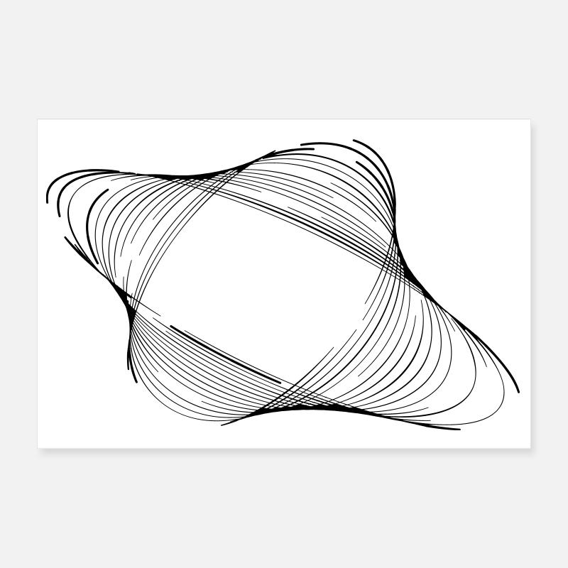 Die extra unperfekte geometrische Form Poster 30x20 cm