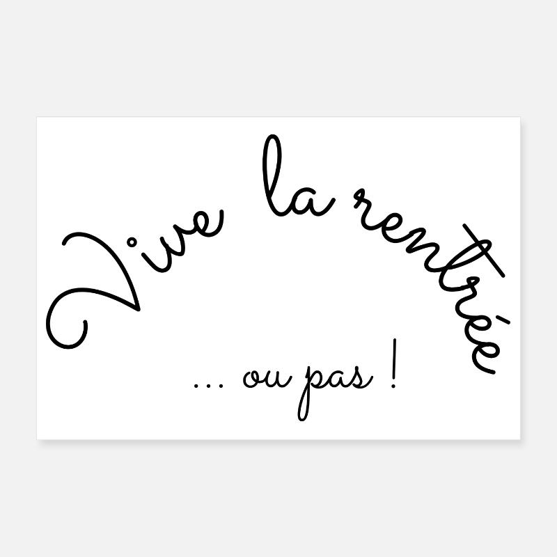 Vive la rentrée Poster 30 x 20 cm