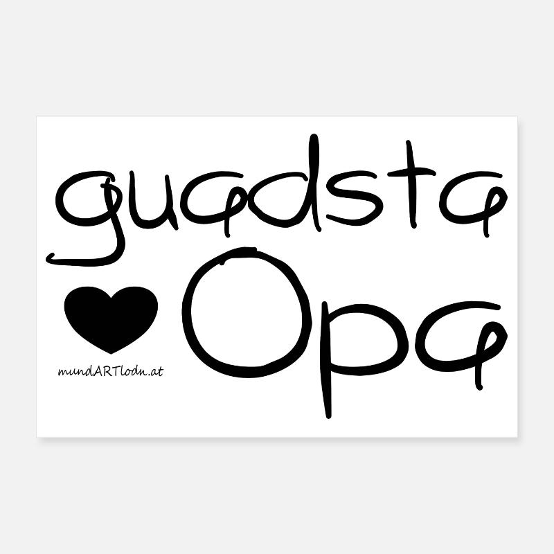 guadsta Opa - bester Opa, super Geschenkidee, Poster 30x20 cm