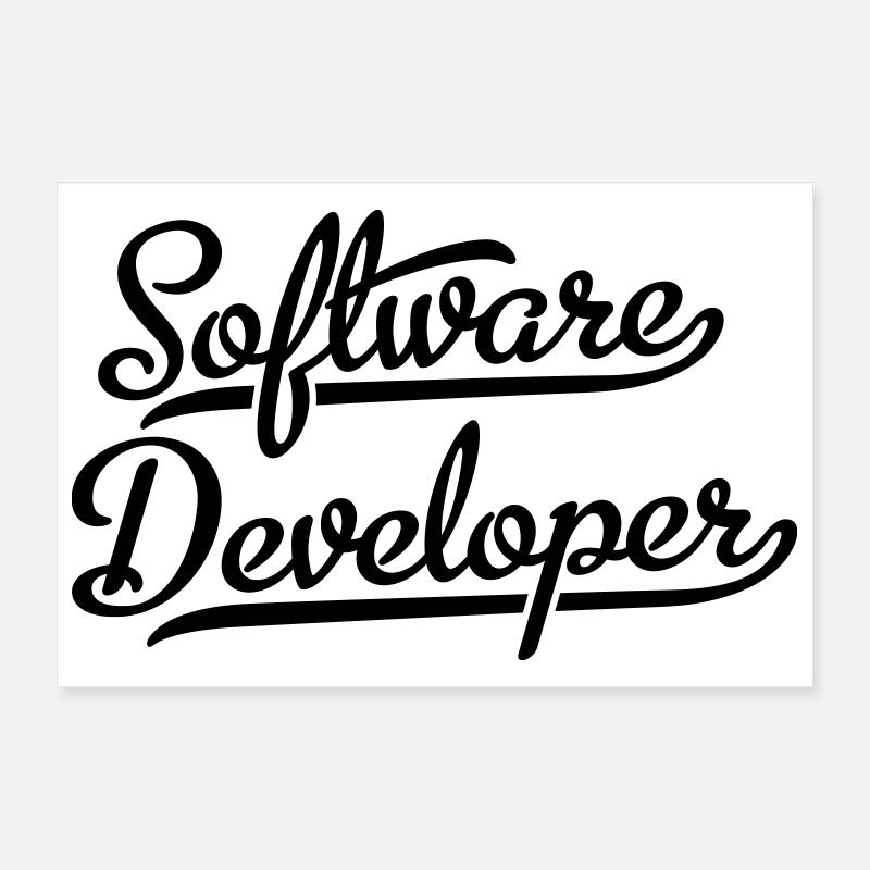 Software developers Poster 12" x 8" (30x20 cm)