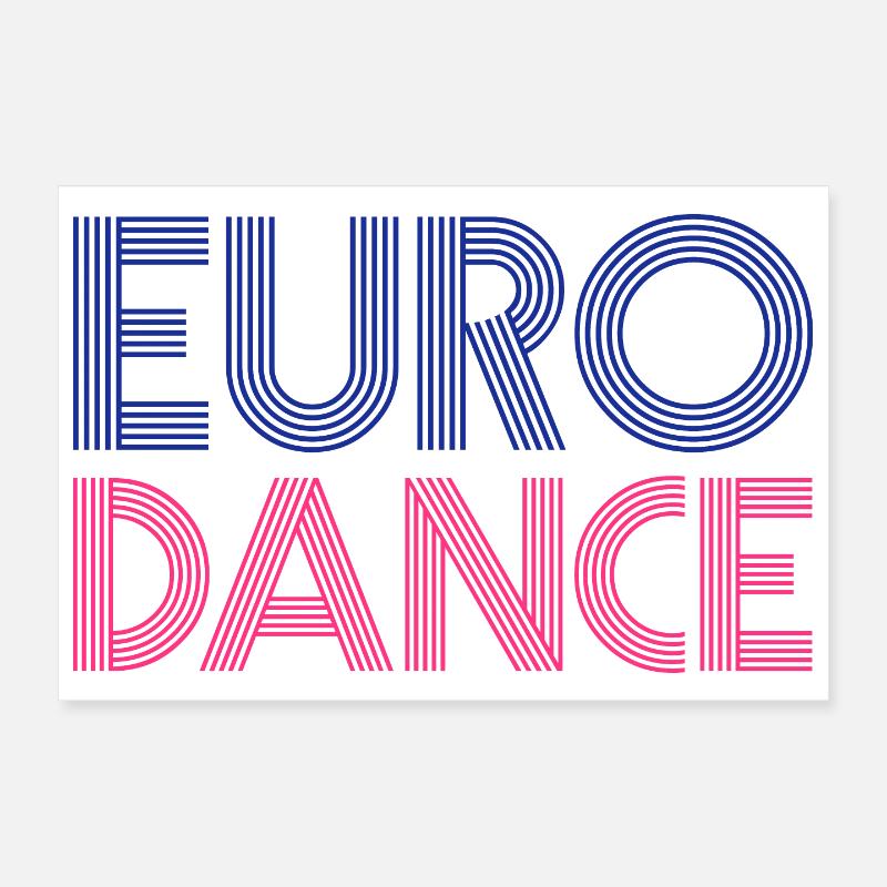 EURODANCE Poster 12" x 8" (30x20 cm)