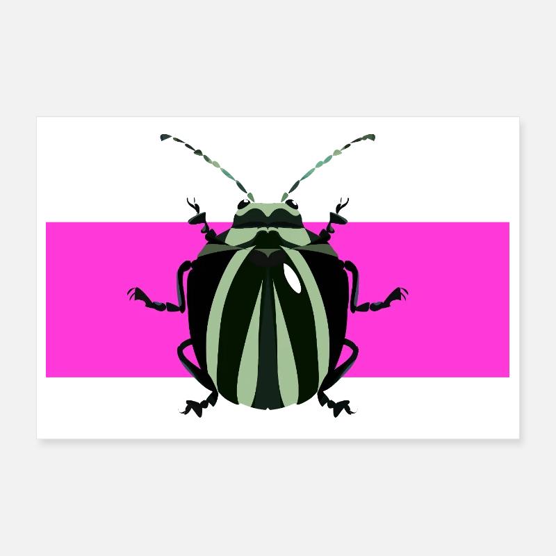 Abstract bug desgin Poster 12" x 8" (30x20 cm)