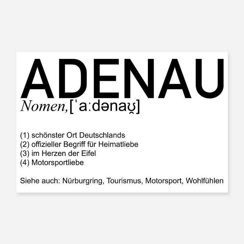 Adenau [Signification] Poster 30 x 20 cm