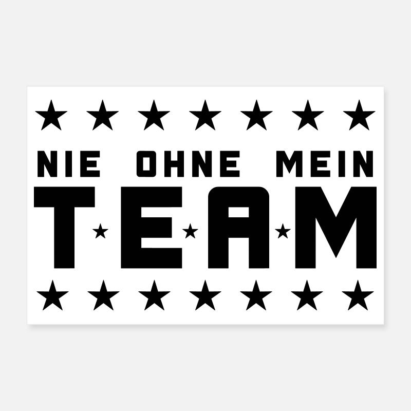 Mein Team Poster 30x20 cm