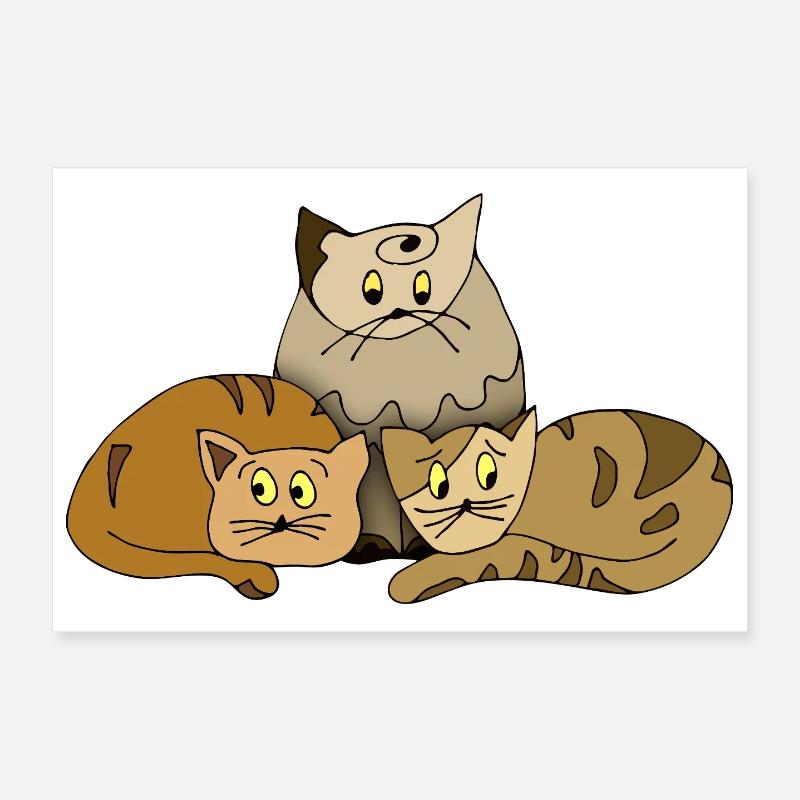 Katzen Poster 30x20 cm