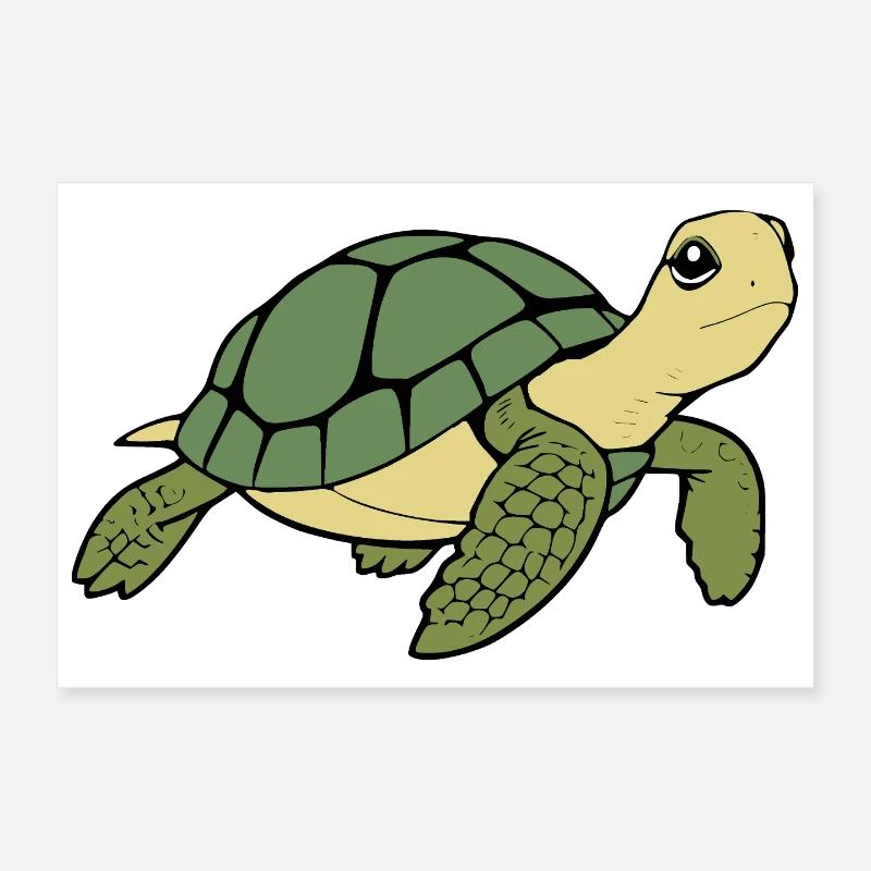 Turtle Turtles Poster 12" x 8" (30x20 cm)