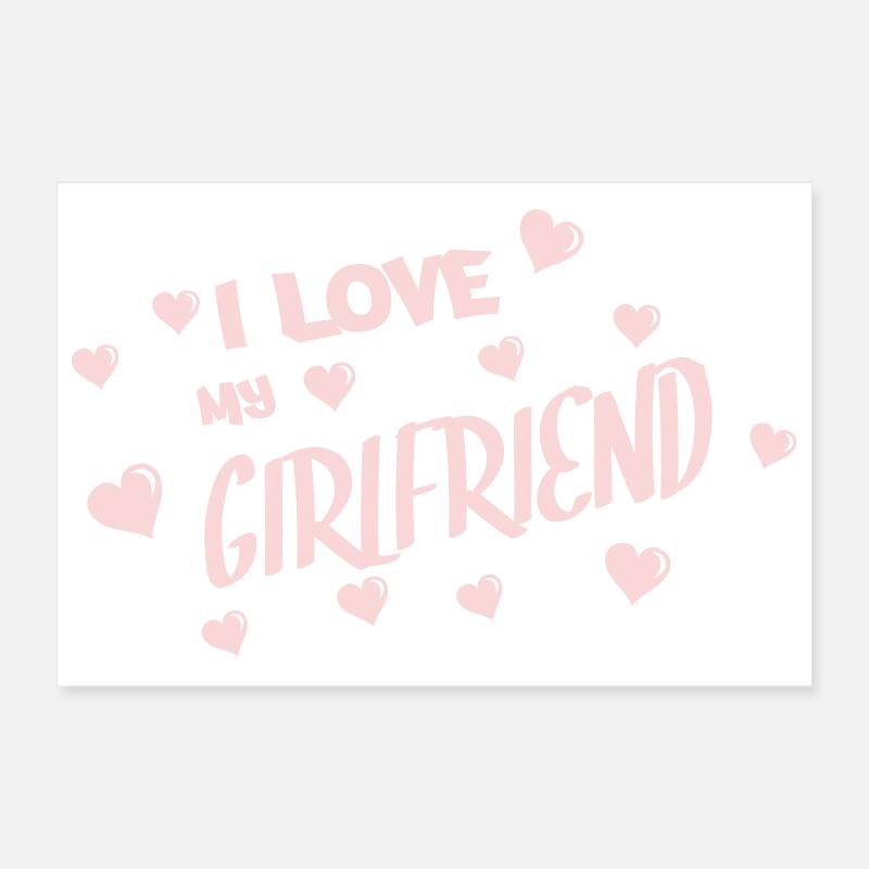 J’aime ma copine Poster 30 x 20 cm