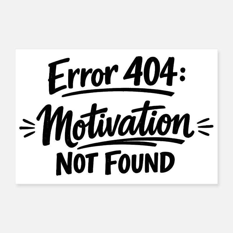 404 Motivation not found. Poster 12" x 8" (30x20 cm)