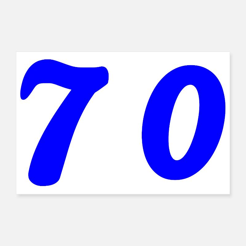 70. 70 JAHRE. 70-JÄHRIGES JUBILÄUM. 70-JÄHRIGES JUBILÄUM. Poster 30x20 cm
