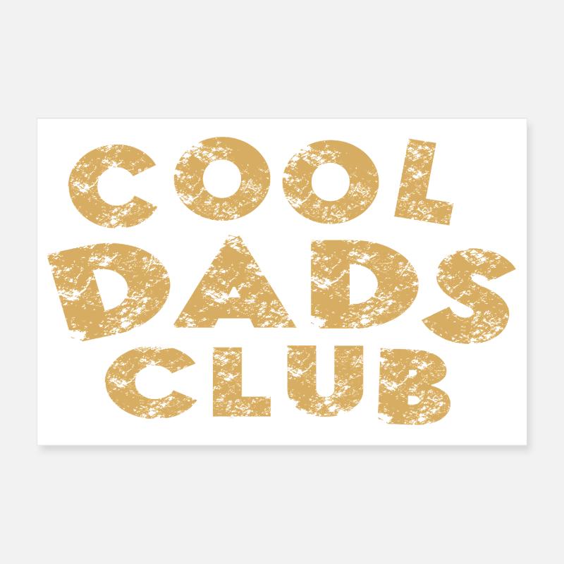 Club des papas cool Poster 30 x 20 cm