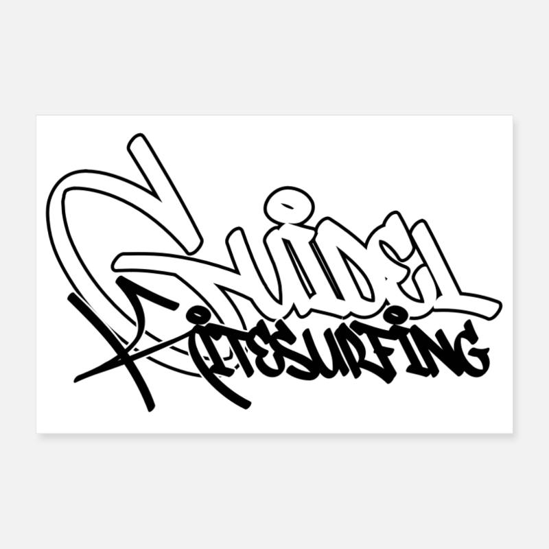 Surf Graffiti Kontrast-Tippfehler Poster 30x20 cm