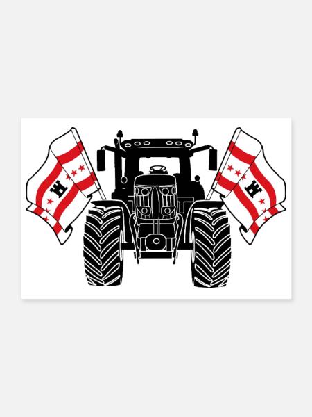 Drenthe_Tractor_Pride - Poster 30x20 cm - Weiß - Vorne