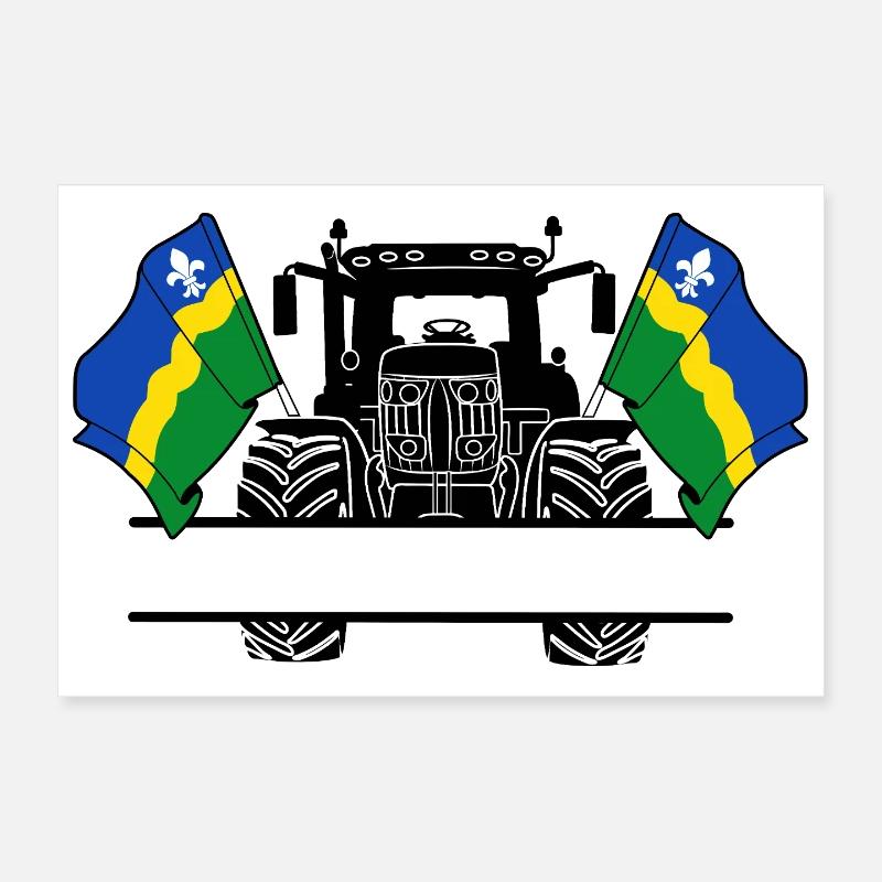 Flevoland_Tractor_Custom_Edition Poster 30 x 20 cm