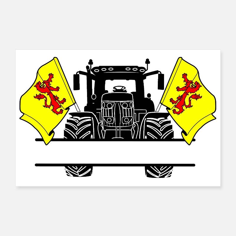 South Holland_Tractor_Custom_Edition Poster 12" x 8" (30x20 cm)