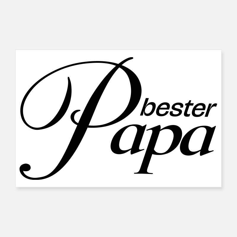 Bester Papa! Poster 30x20 cm