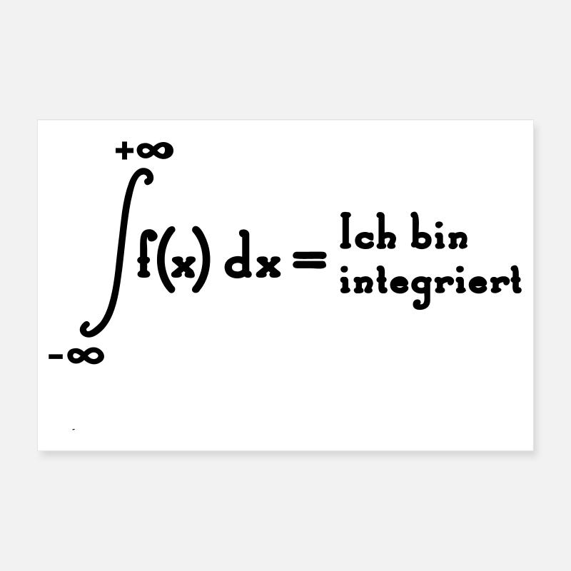 I am integrated Poster 12" x 8" (30x20 cm)