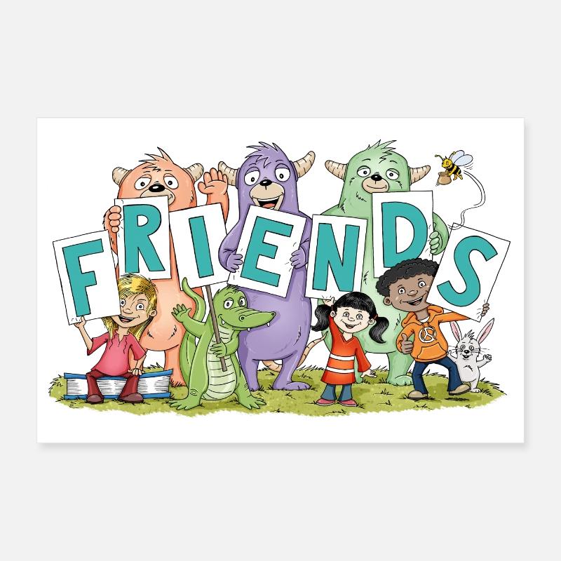 amis Poster 30 x 20 cm