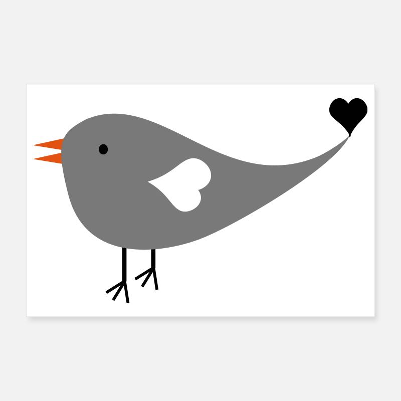Sparrow Poster 12" x 8" (30x20 cm)