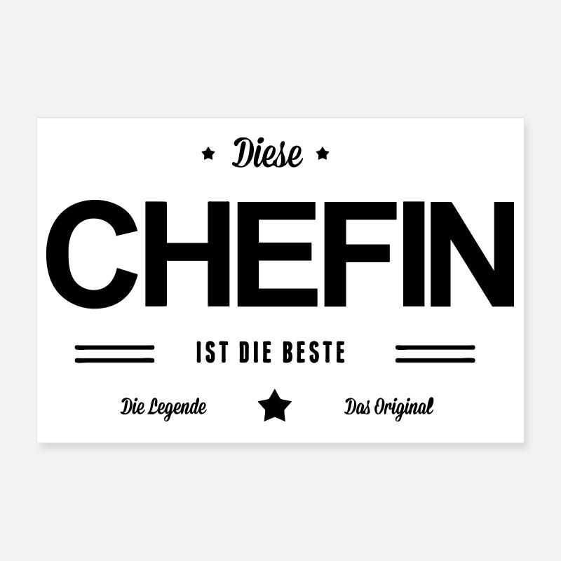 Beste Chefin Poster 30x20 cm