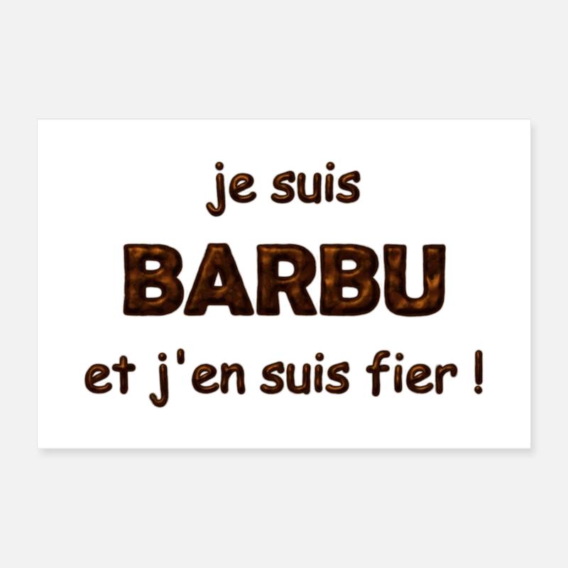 fier d être barbu Poster 30 x 20 cm