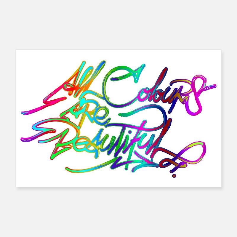 Toutes les couleurs sont belles ACAB Poster 30 x 20 cm