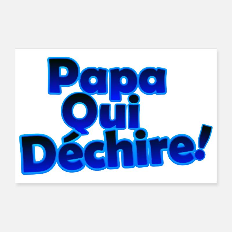 Papa qui dechire Poster 30 x 20 cm