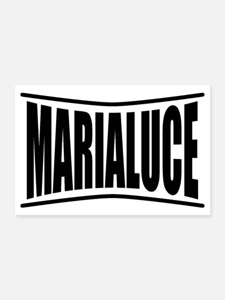 nom t-shirt Marialuce t-shirt idée cadeau - Poster 30 x 20 cm - blanc - Devant