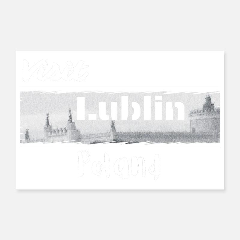 Visit Lublin Poland Poster 12" x 8" (30x20 cm)