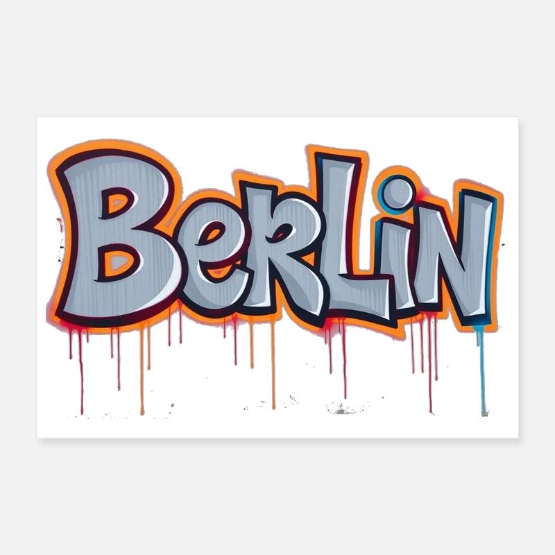 Berlin Graffiti Poster 30x20 cm