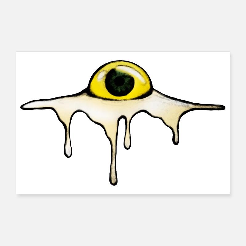 Fried Eye – Sunny Side Creepy Poster 30 x 20 cm