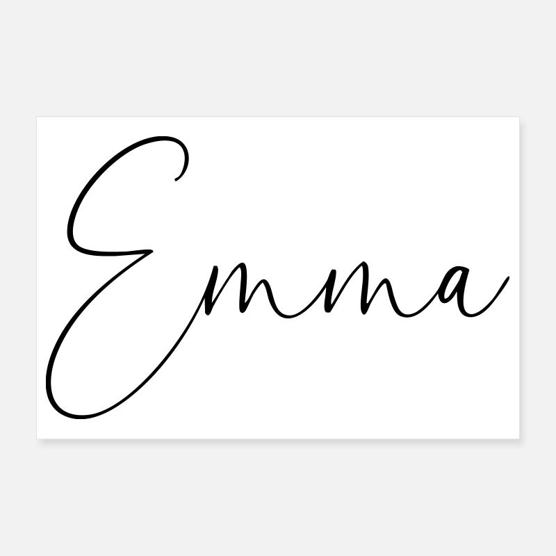 emma / handschrift personalisiertes design Poster 30x20 cm