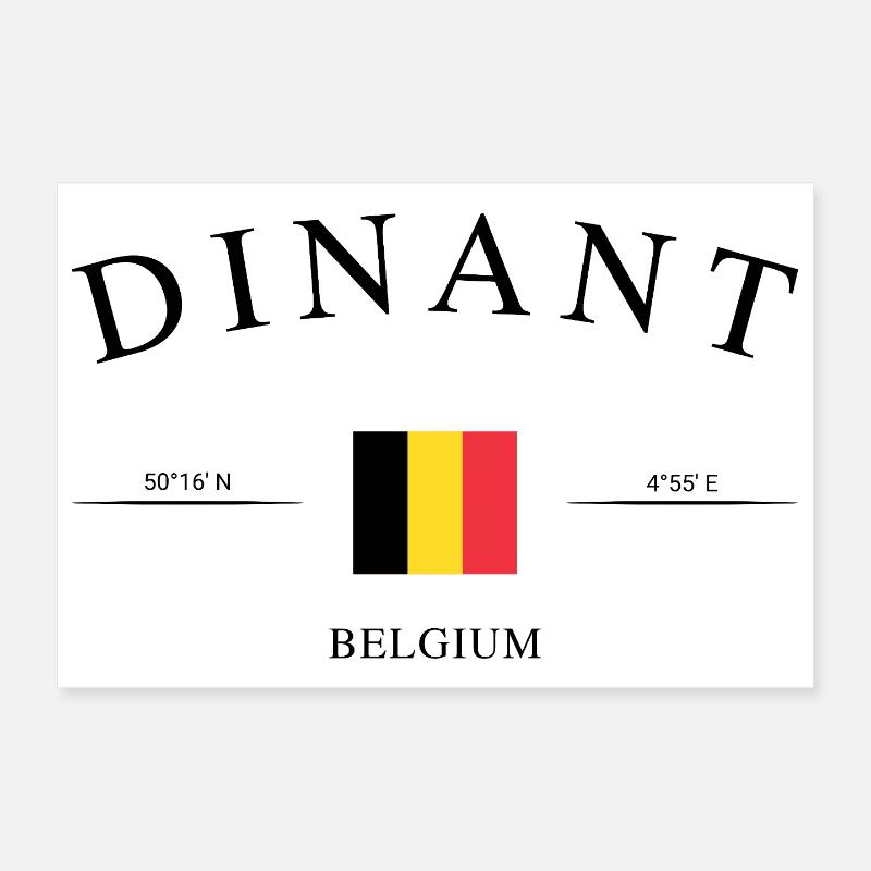 Dinant Belgien – Urlaub Souvenir & Geschenk Poster 30x20 cm