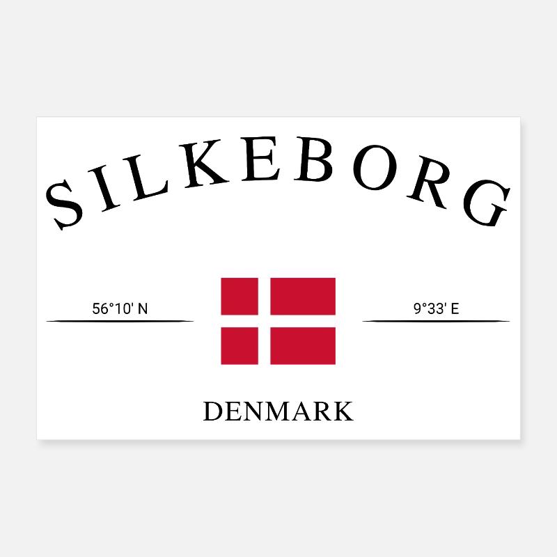 Silkeborg Dänemark – Urlaub Souvenir & Geschenk Poster 30x20 cm