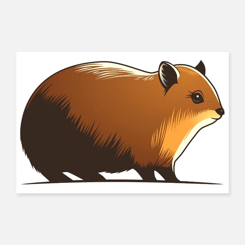 Klippschliefer Poster 30x20 cm